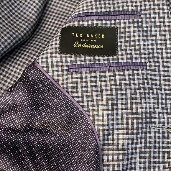 Ted Baker Endurance | Jay wool sport coat/suit jacket Plaid Men’s size 40R - Picture 8 of 13